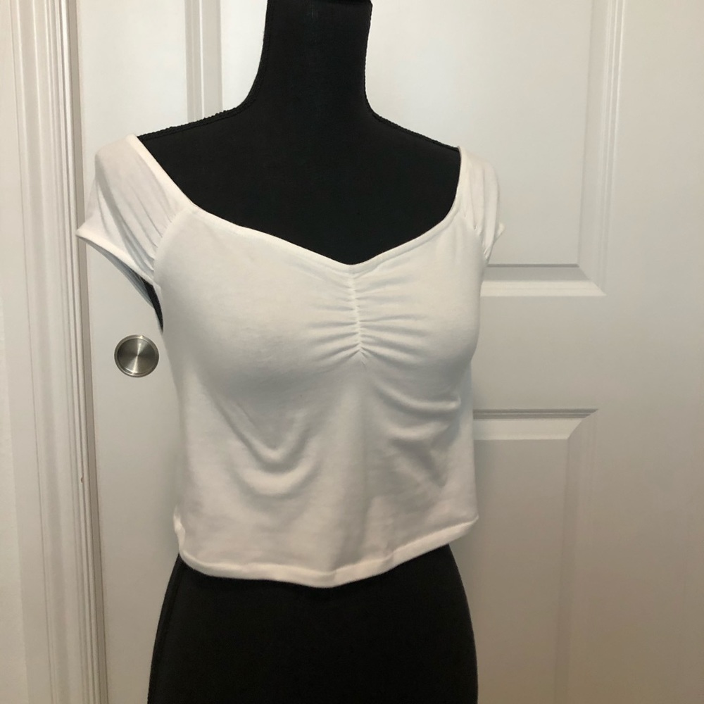 Pacsun Me To We White Off-the-Shoulder Top